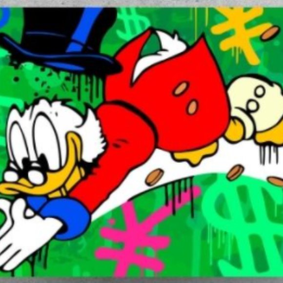 Alec Monopoly Donald Duck Print - Picture 1 of 2